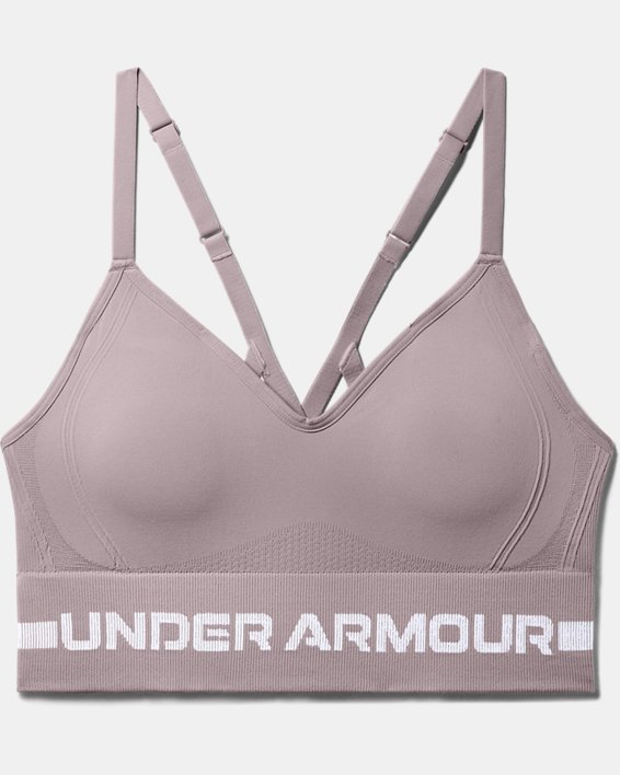 Soutien-gorge de sport UA Seamless Low Long pour femme, Pink, pdpMainDesktop image number 8